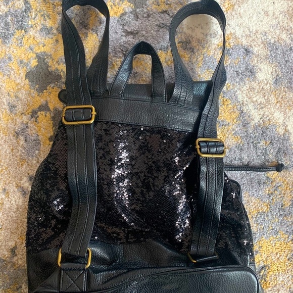 Deux Lux Sequin Mixed Media Backpack - Picture 8 of 8